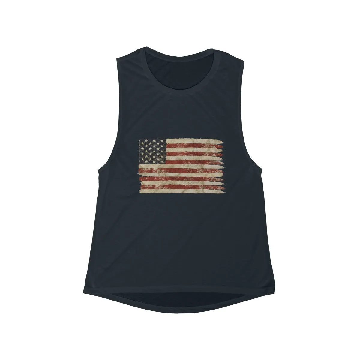 American Women's Flowy Scoop Muscle Tank