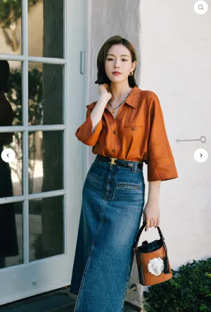 Antoine Linen Blouse