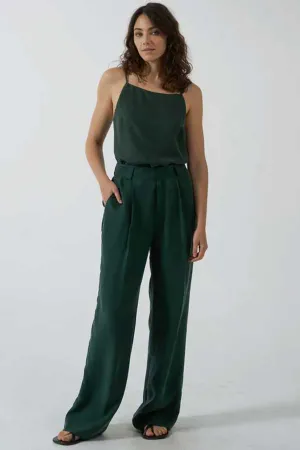 Artisan Cupro Pant | Deep Emerald
