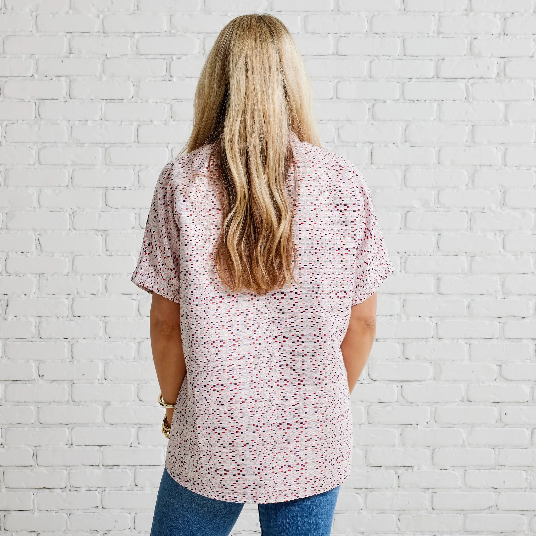 Betsy Top- Red   Multicolor