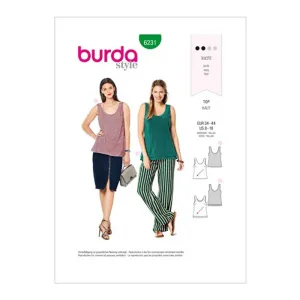 Burda Pattern 6231 Misses' Tops