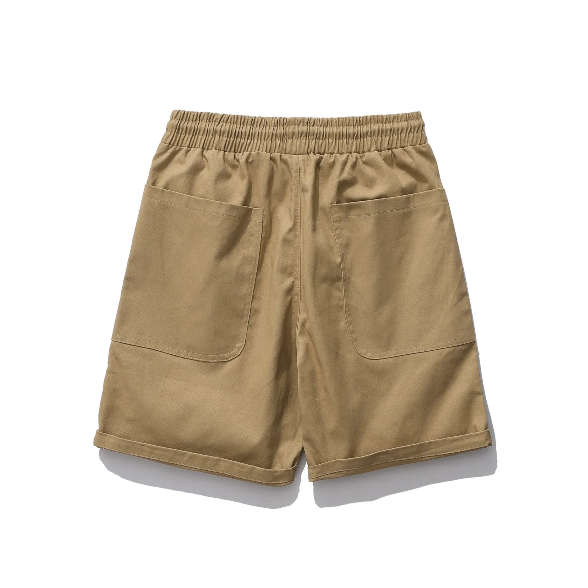 Cargo Shorts Men Summer Japanese Trendy Pocket Loose Casual Straight Pants knee length Shorts