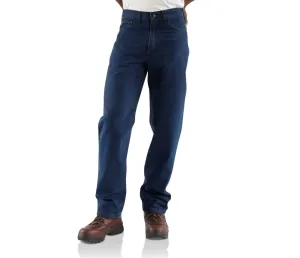 CARHARTT FLAME RESISTANT RELAXED FIT STRAIGHT LEG JEANS FRB100