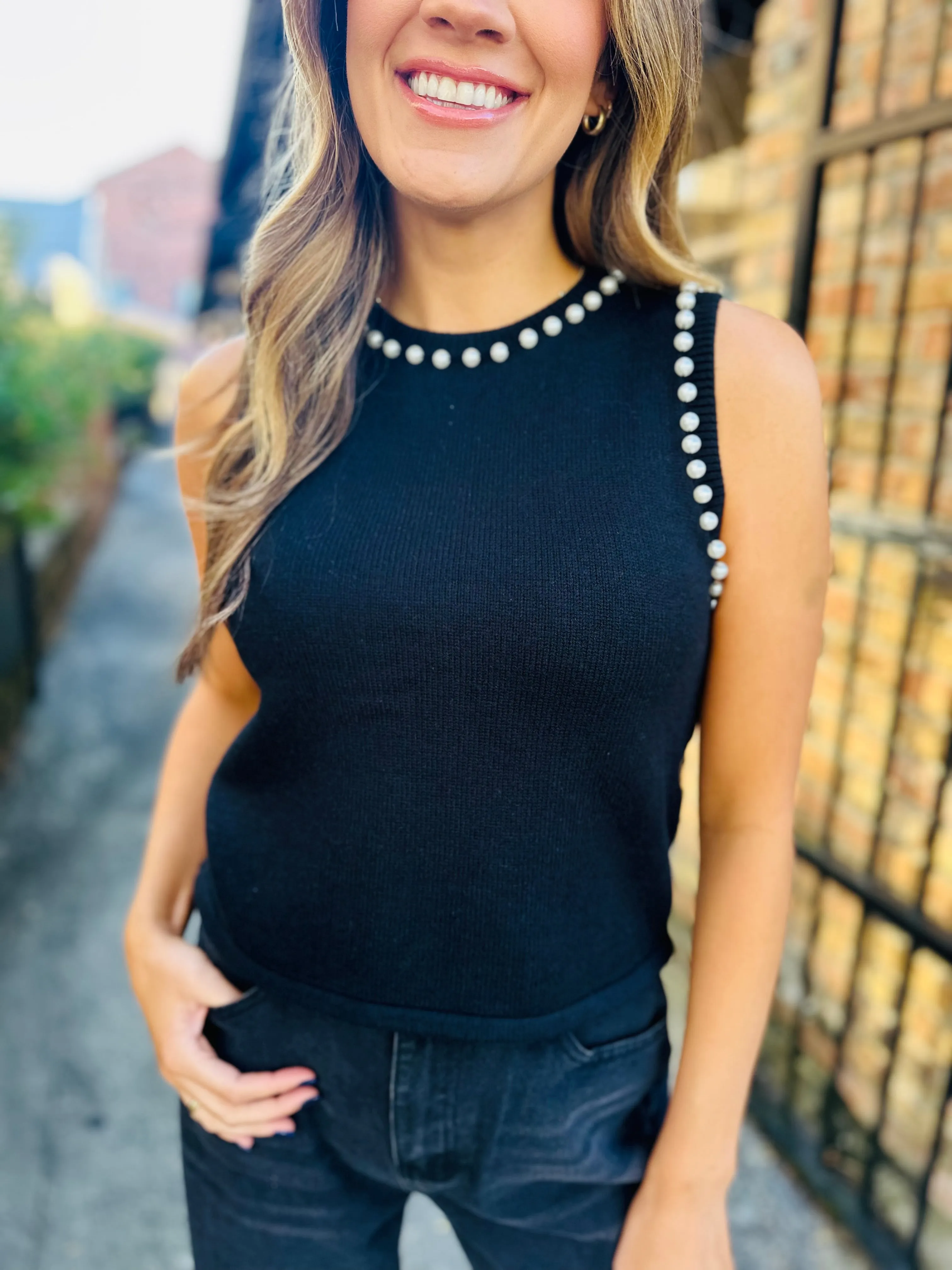 Carr Pearl Knit Top