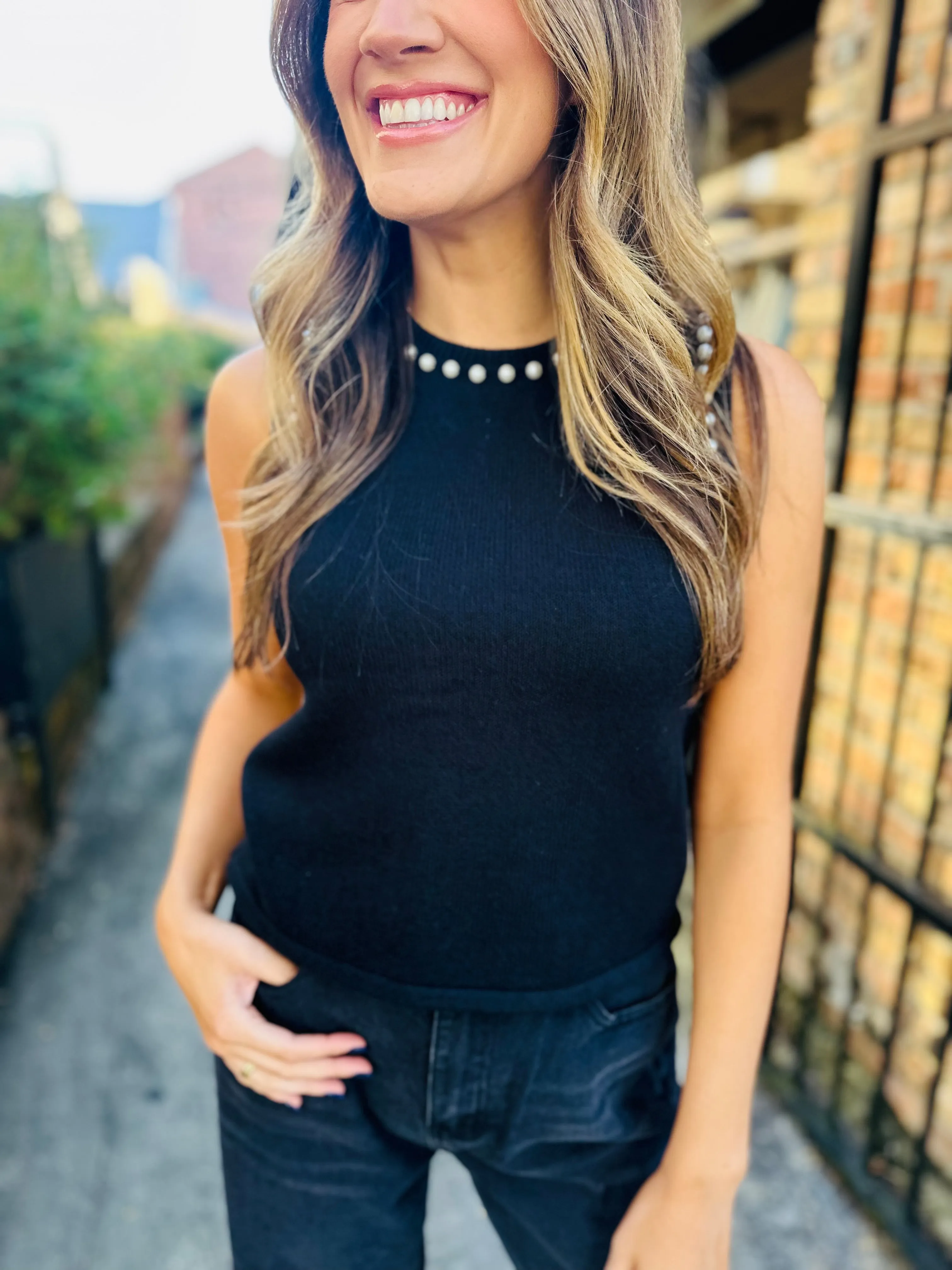 Carr Pearl Knit Top
