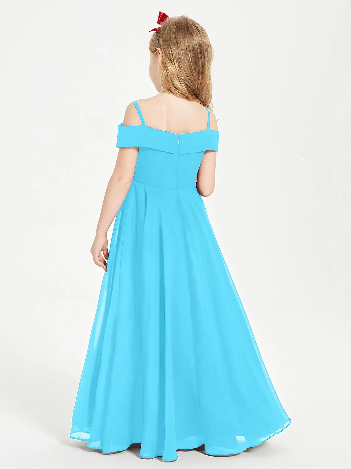 Chic Junior Bridesmaid Dresses Off the Shoulder Pool