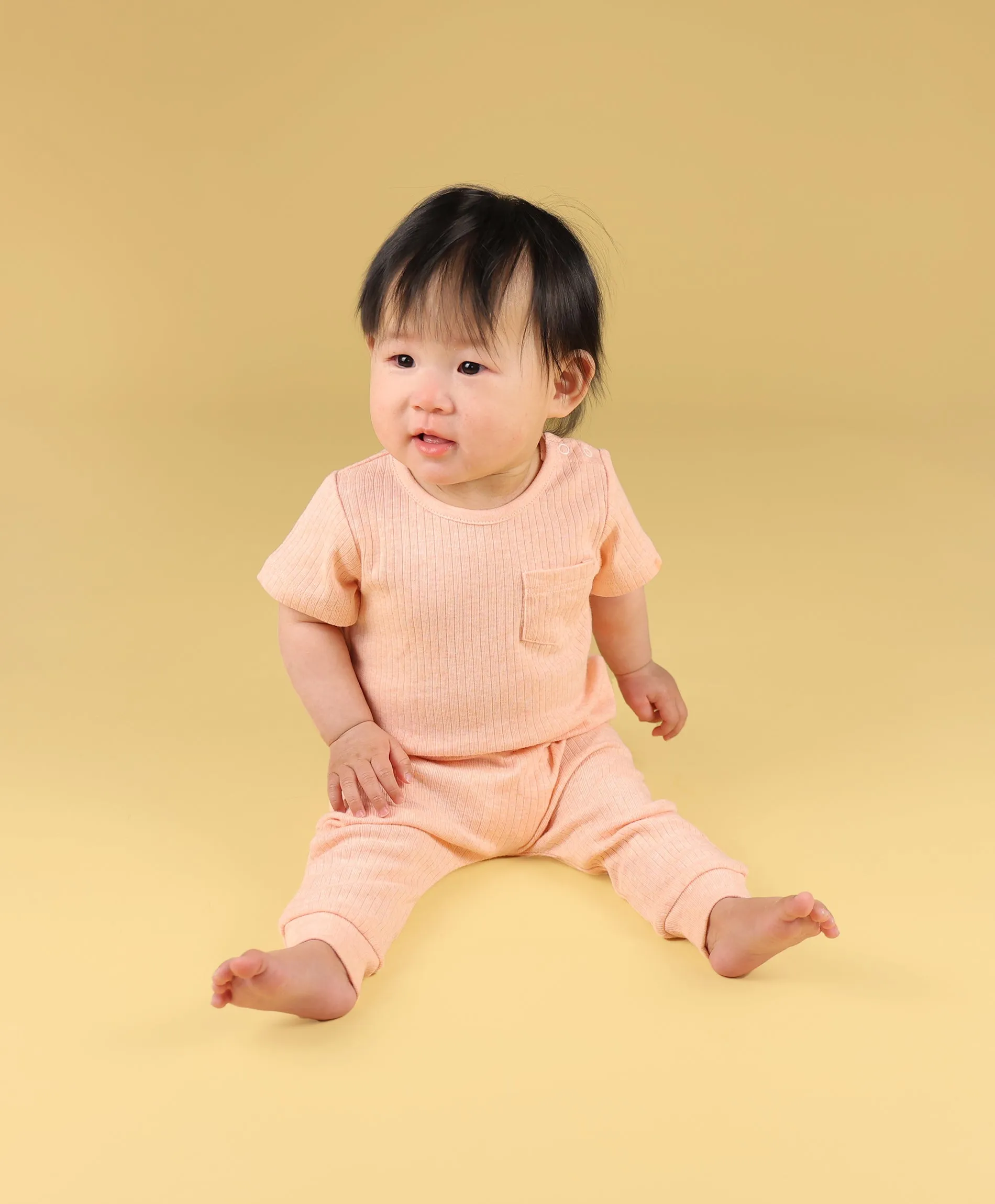 Comfy Baby Leggings - Heather Pink