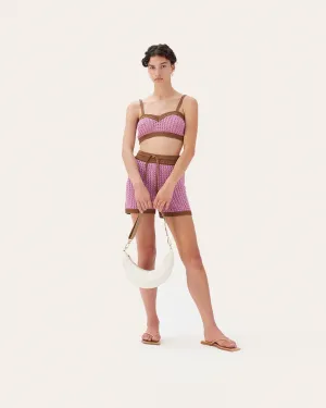 Dani Shorts Linen Blend Purple