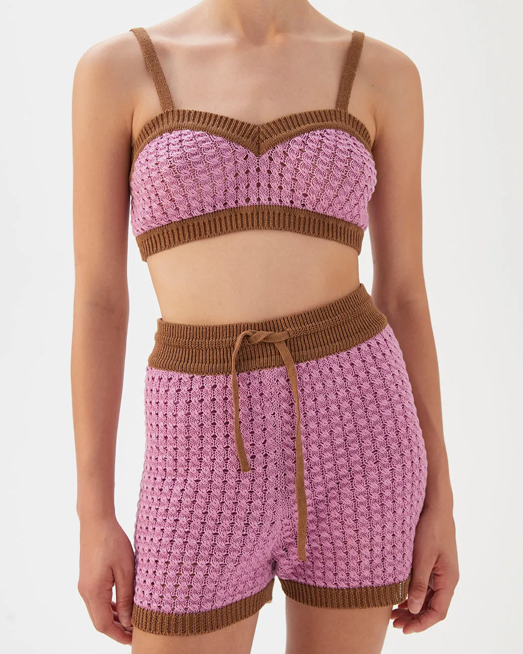 Dani Shorts Linen Blend Purple
