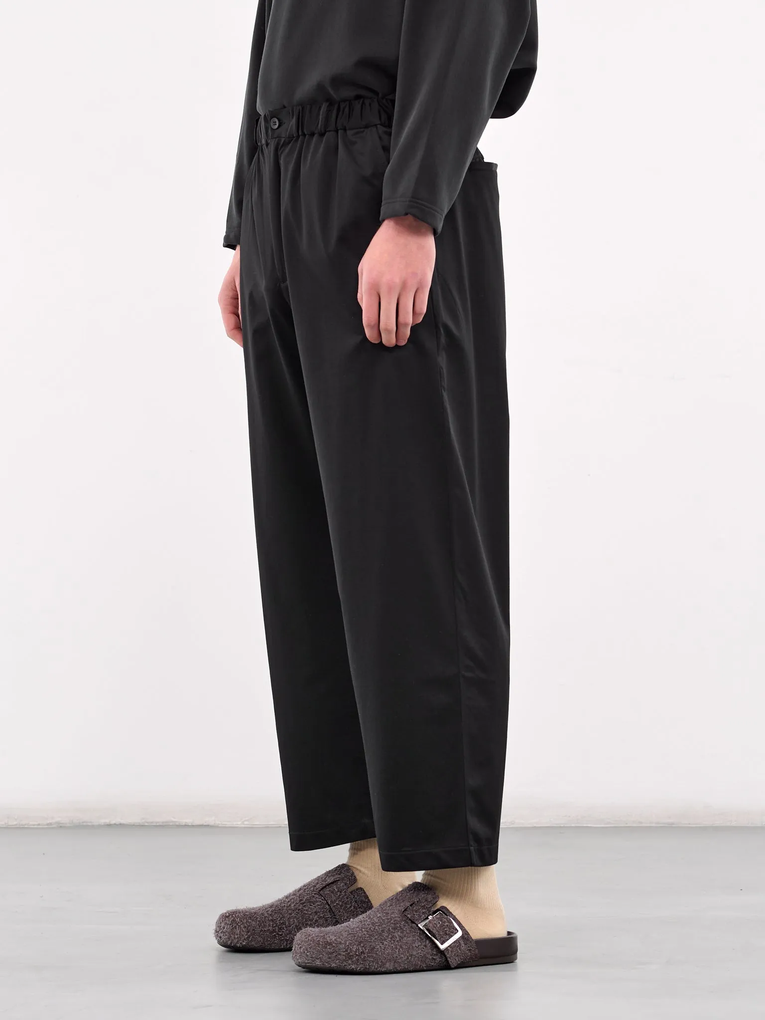 Elasticated Trousers (KM25S-021-BLACK)