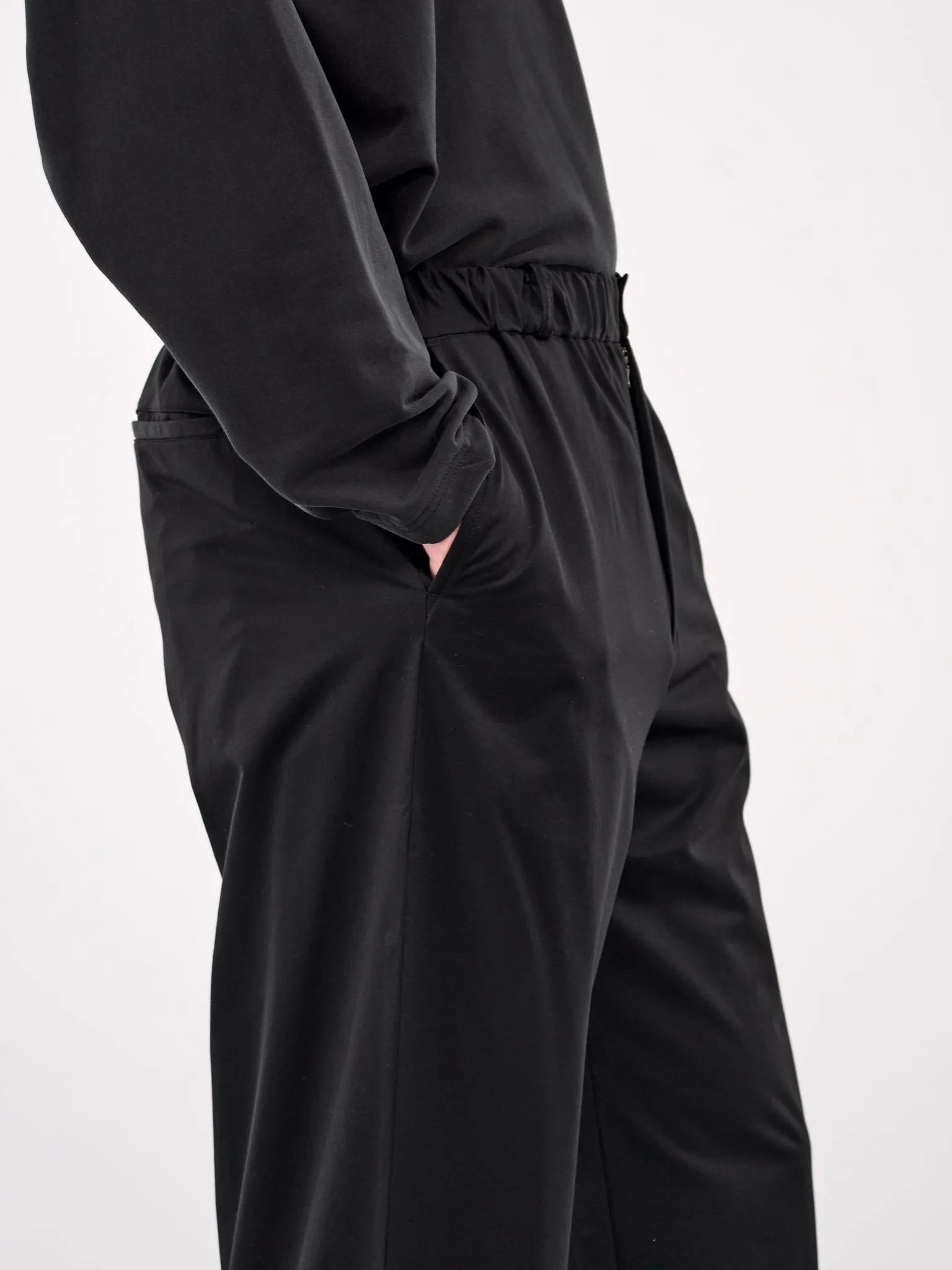 Elasticated Trousers (KM25S-021-BLACK)