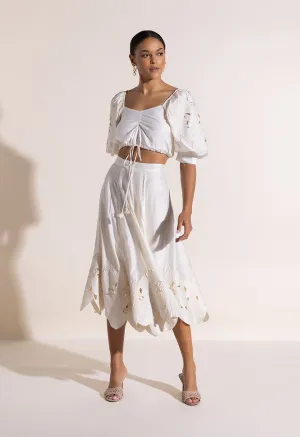 Emannus Top Vanilla White