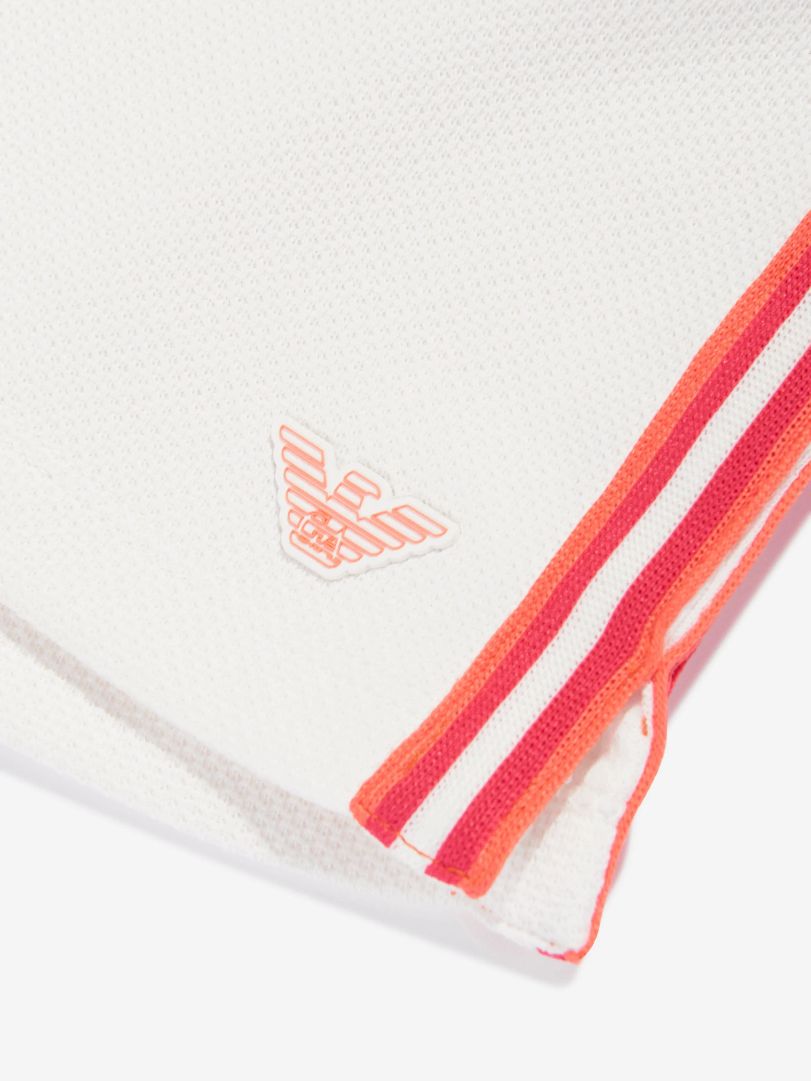 Emporio Armani Girls Logo Shorts in White
