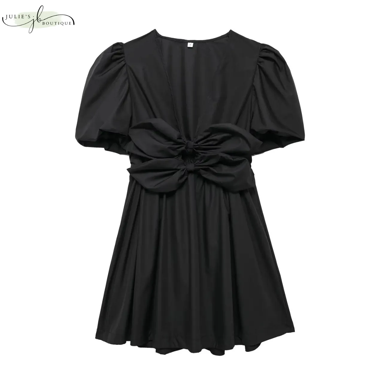 FAYE™ | MINI DRESS WITH PUFFER SLEEVES