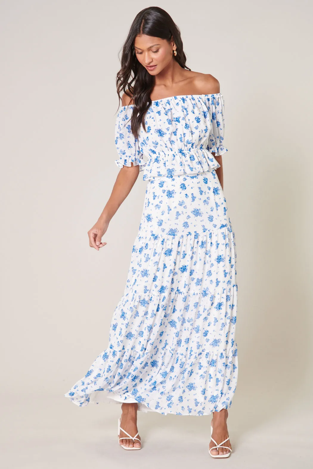 Fond of You Bellingham Tiered Maxi Skirt