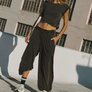 Free People - Hot Shot Crossover - Black