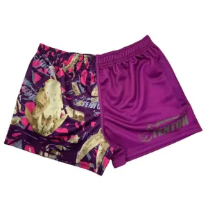 Fuscia/ skull Fenton Footy Shorts