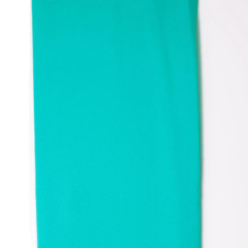 Green Plain American Crepe Solid Fabric