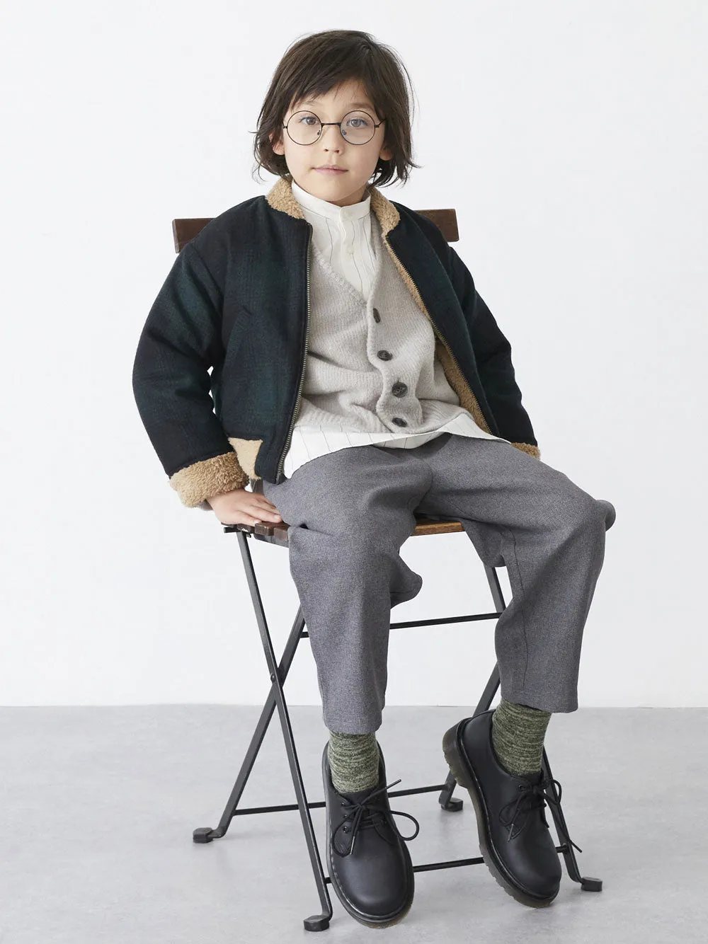 Greige V-Neck Cardigan