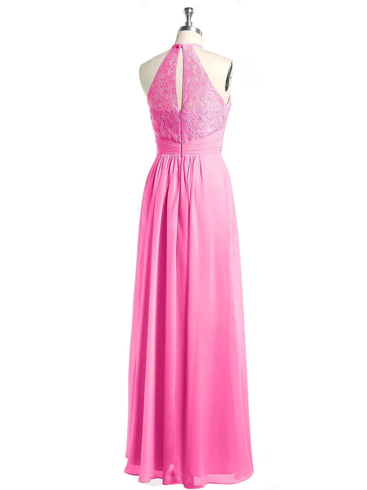 Halter Chiffon And Lace Long Dresses Azalea Plus Size