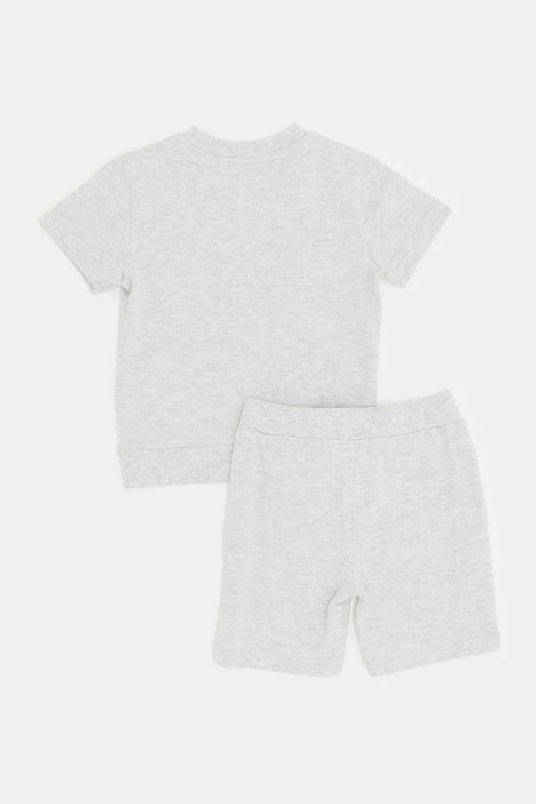 Infant Boys Grey Dino Set (2 Piece)
