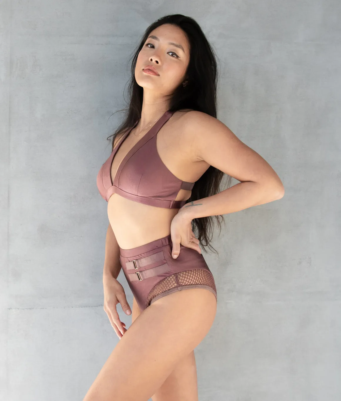 Isla Shorts - Shiny Mauve