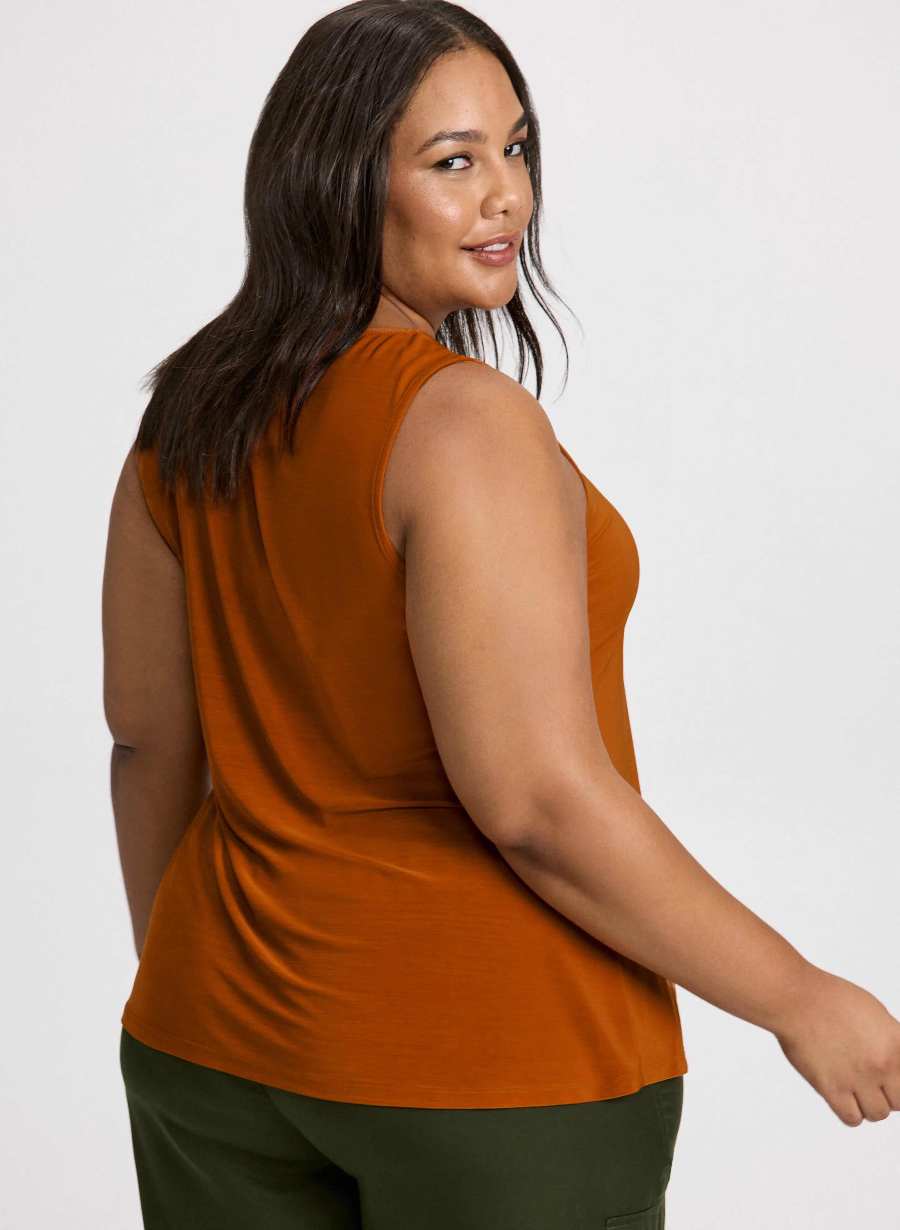 Keyhole Detail Sleeveless Top