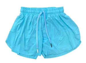 Light Blue Butterfly Shorts