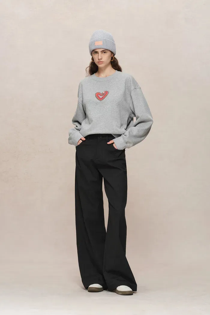 Luna Zodiac Long Sleeve Sweatshirt in Cotton Knit