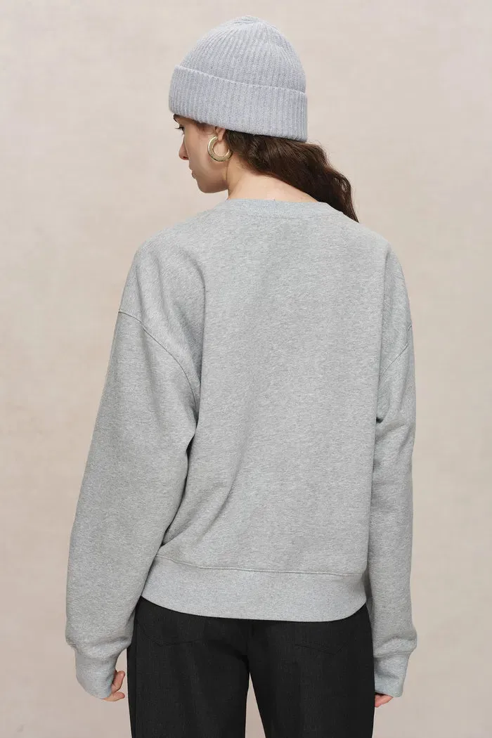 Luna Zodiac Long Sleeve Sweatshirt in Cotton Knit