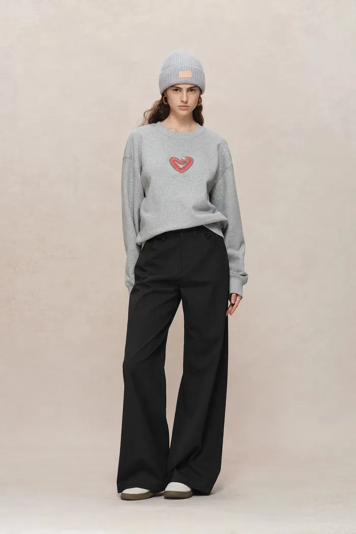 Luna Zodiac Long Sleeve Sweatshirt in Cotton Knit