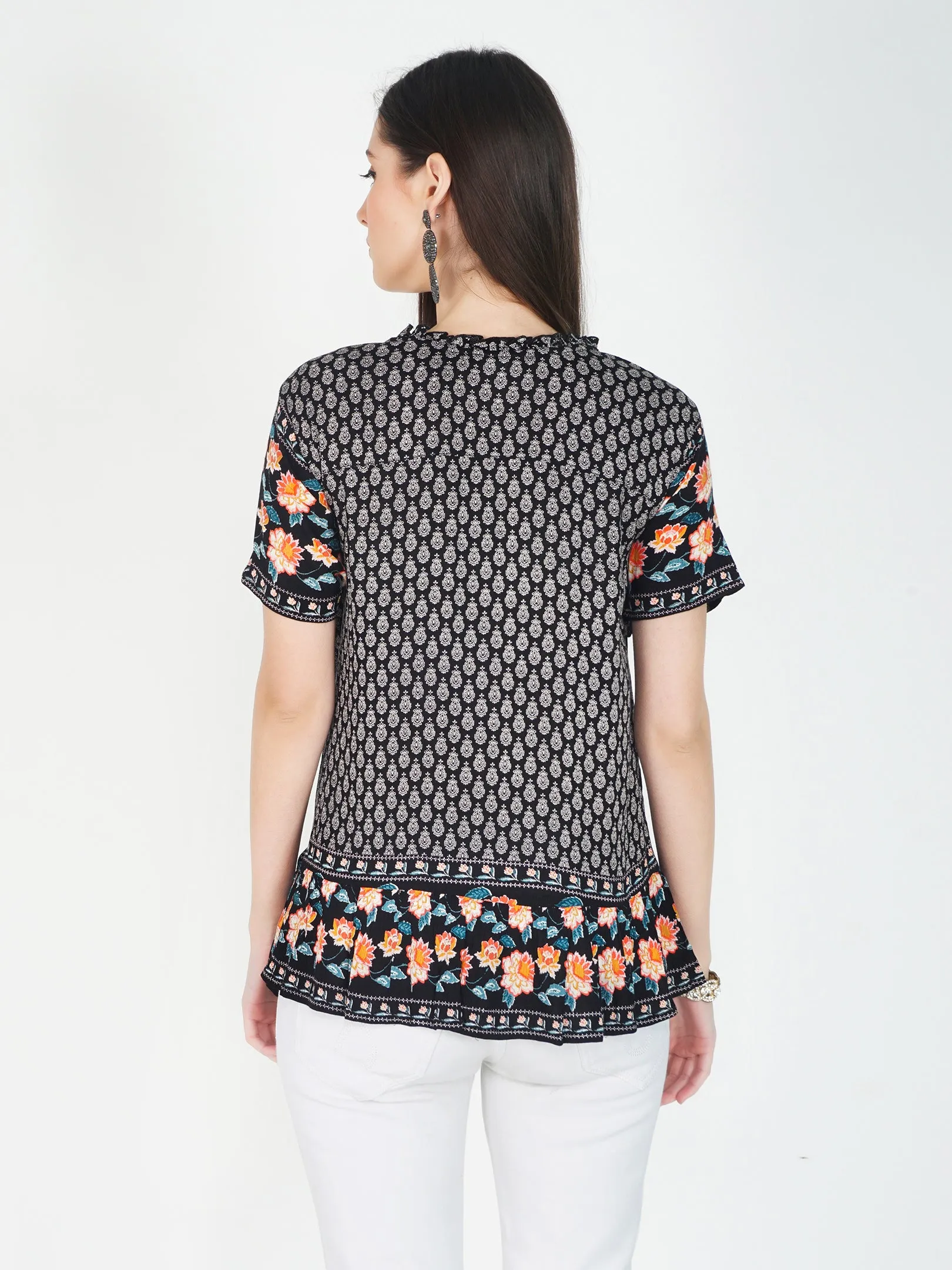 Mable Top with Designer lace