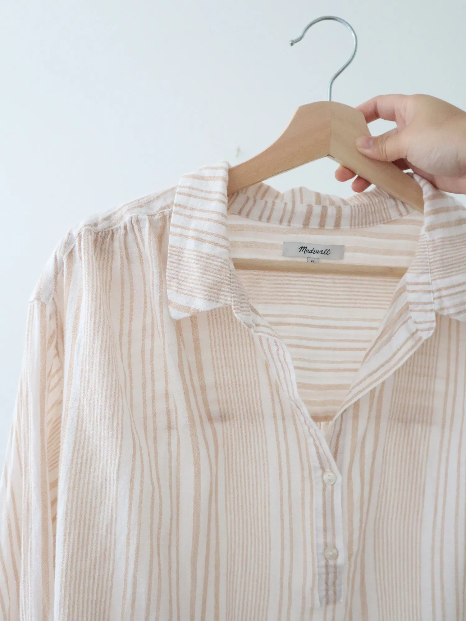 Madewell Airy Striped Top (XL)