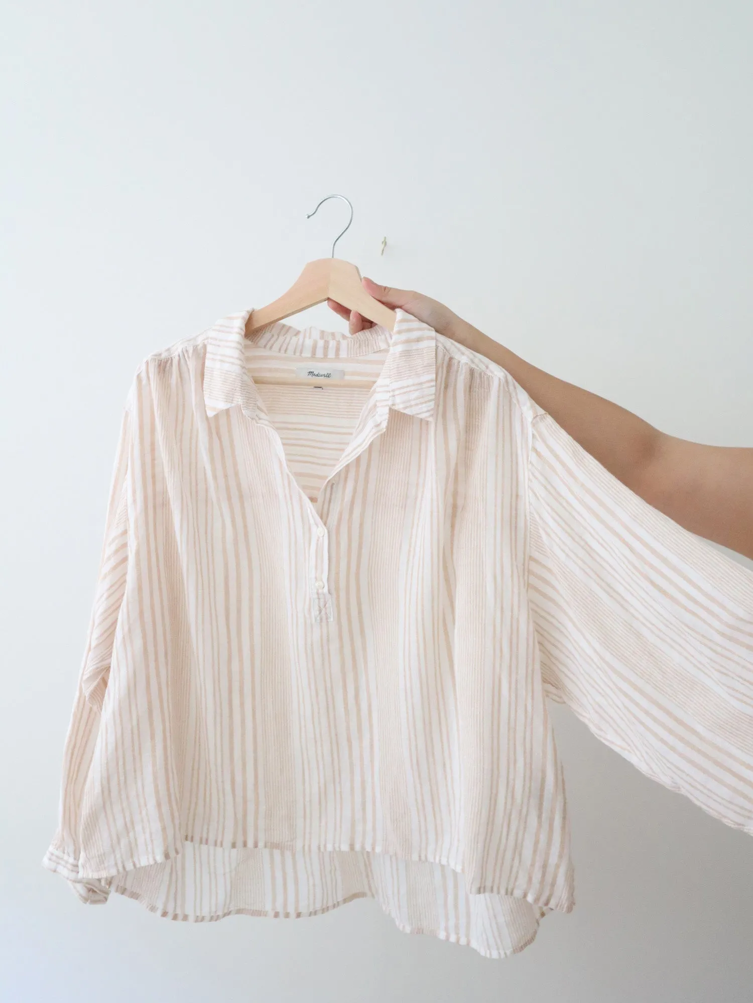 Madewell Airy Striped Top (XL)