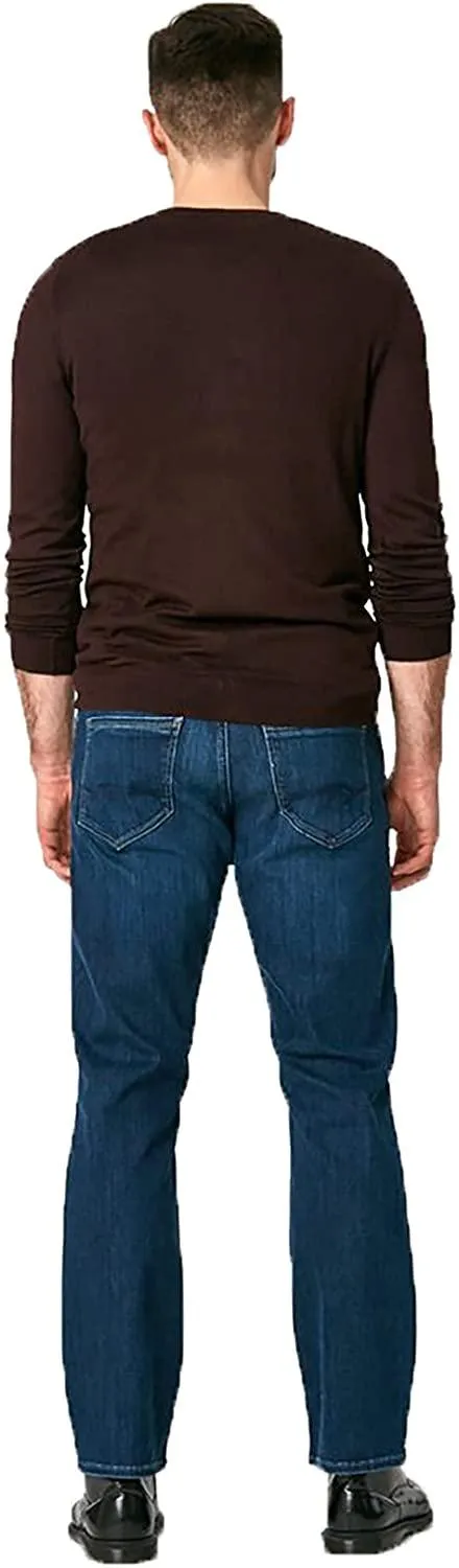 Mavi Men's Matt Size 36/32 Relaxed Fit Dark Blue Supermove Straight Leg Jeans
