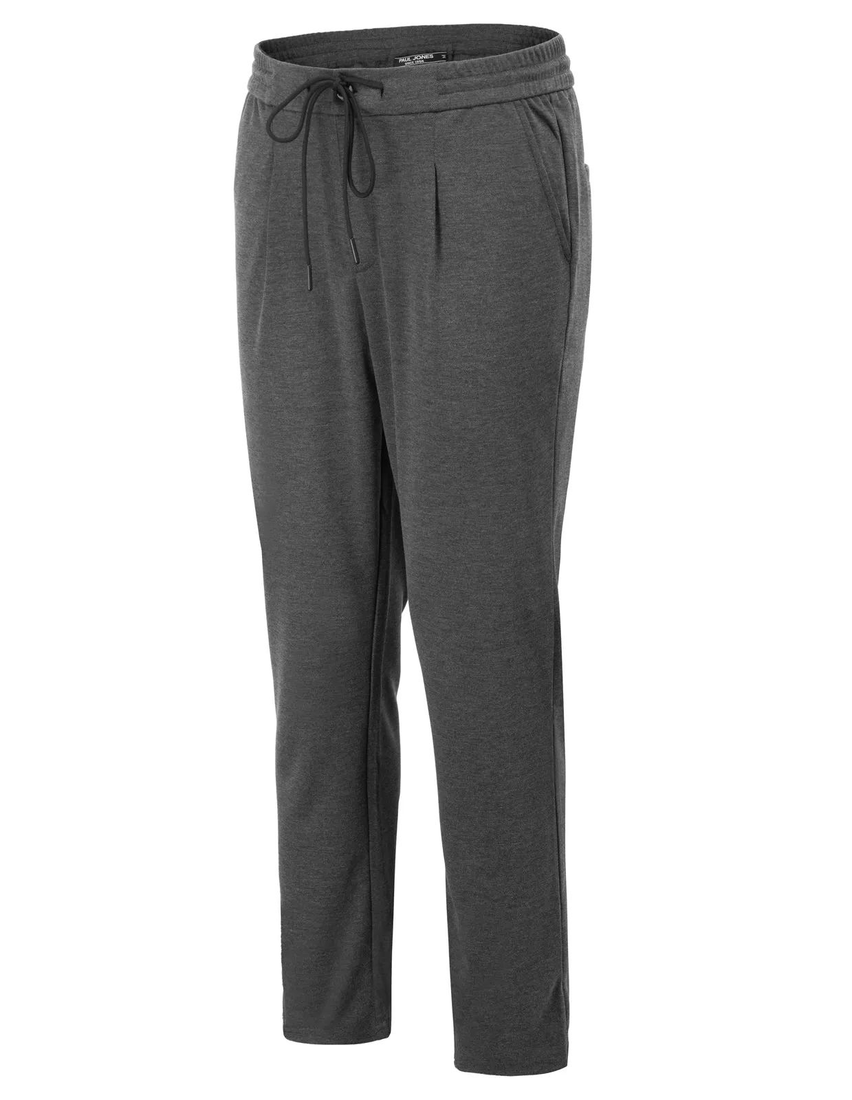 Men Multi-Pocket Pants Casual Comfy Elastic Drawstring Waist Pants