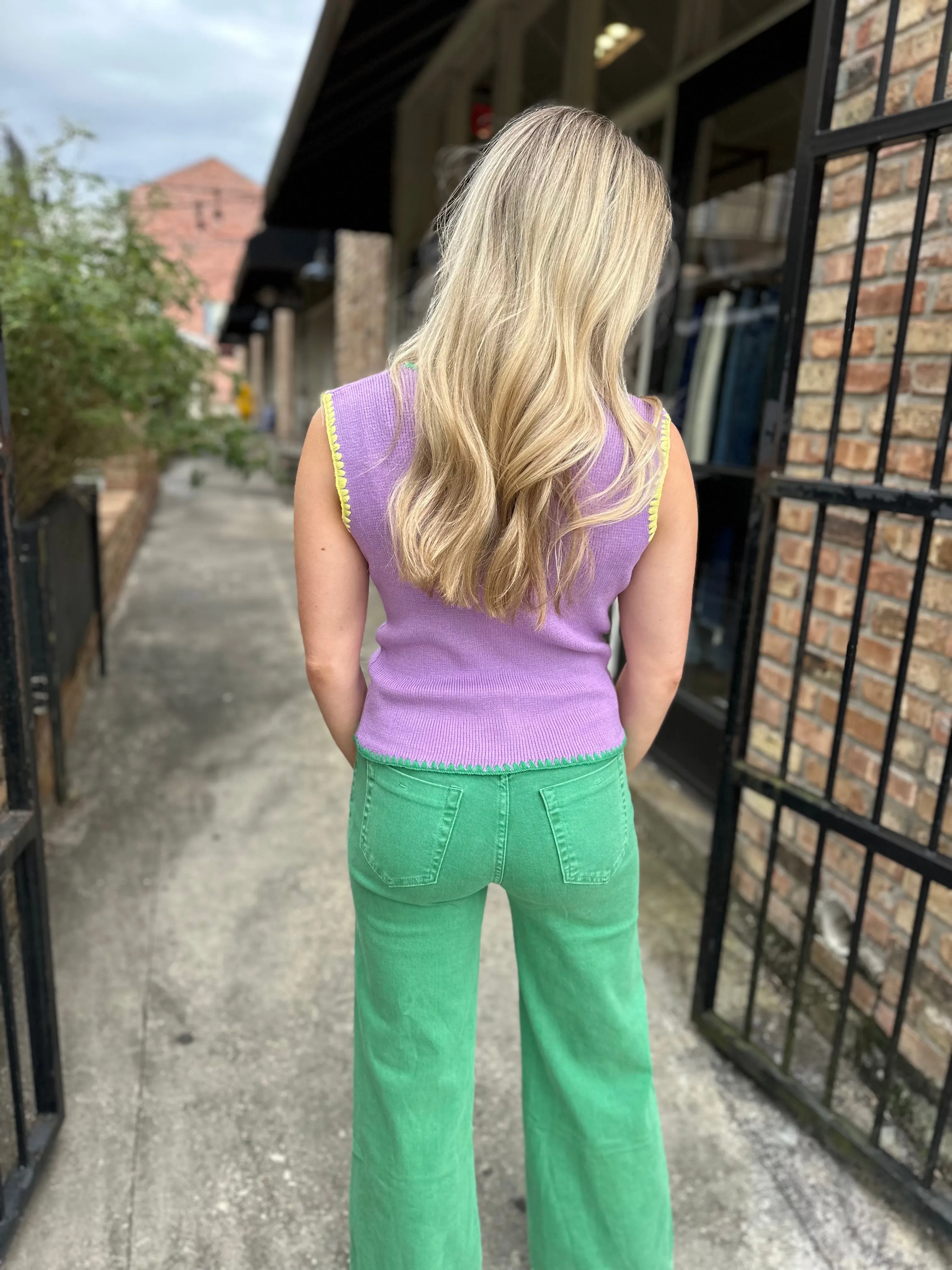 MG Pastel Knit Tank- Lavender