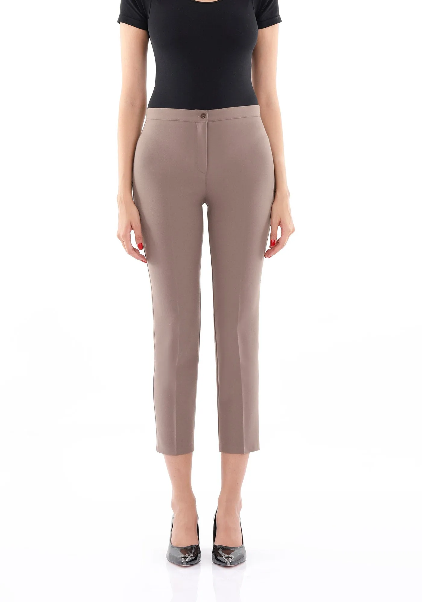 Mink High Waist Slim Fit Stretchy Skinny Work Pants