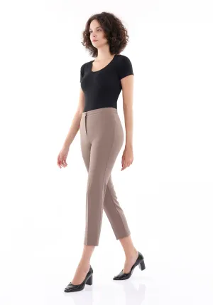 Mink High Waist Slim Fit Stretchy Skinny Work Pants