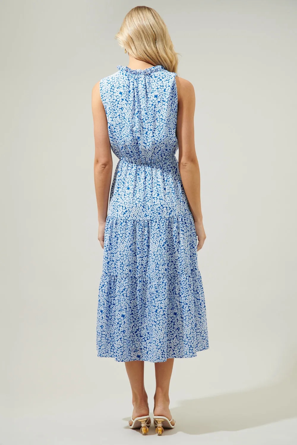 Montgomery Floral Hartford Sleeveless Tiered Maxi Dress