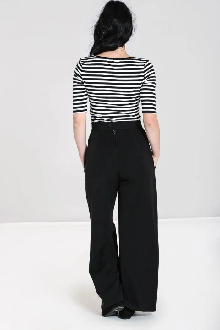 Navy Carlie Swing Trousers XS only