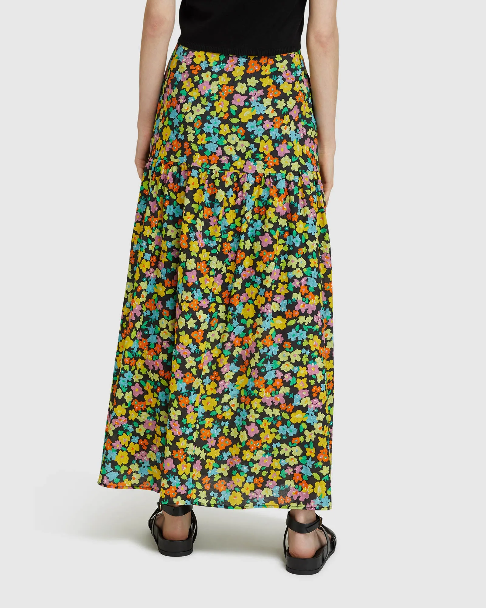 Olivia Ditzy Floral Mxi Skirt