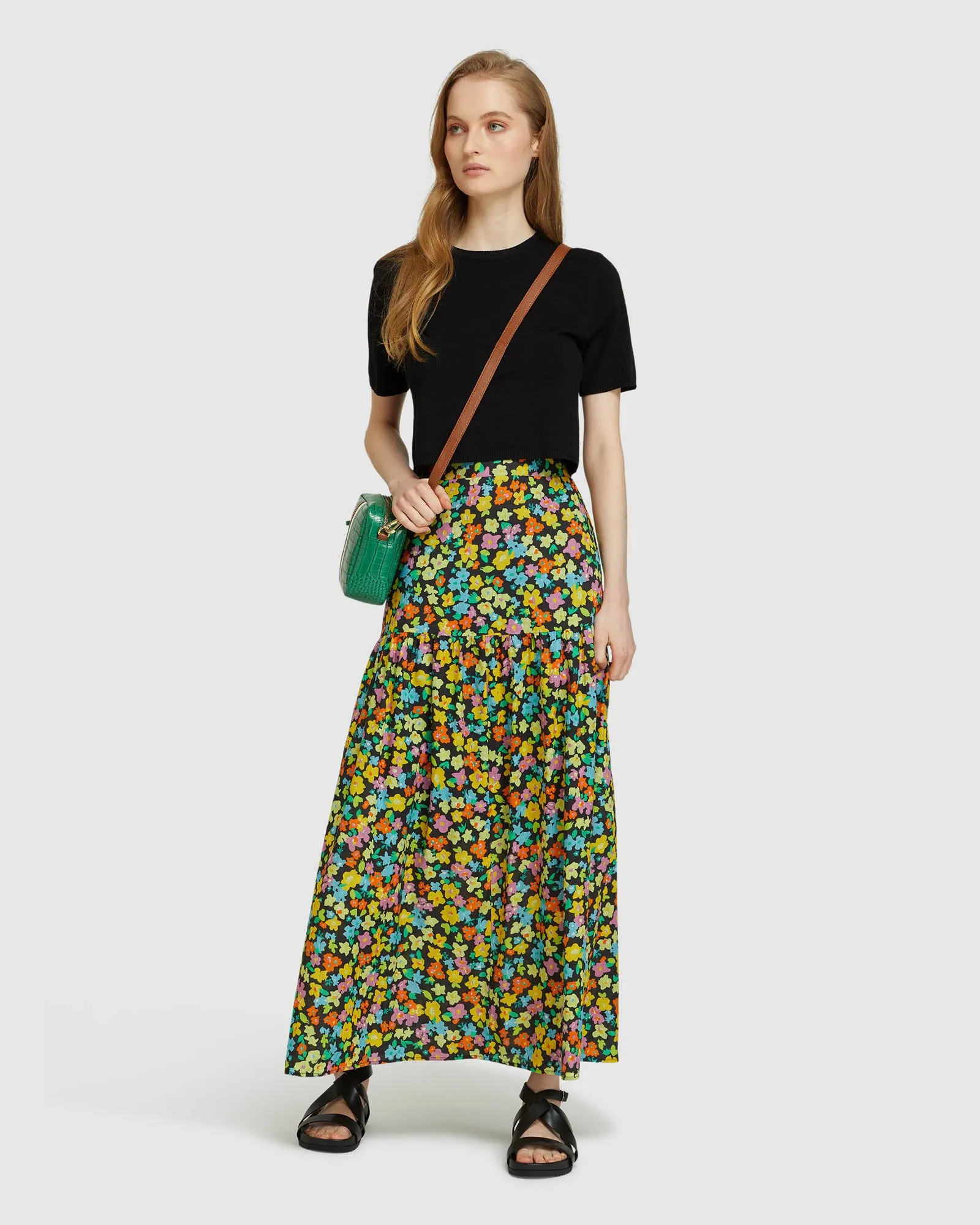 Olivia Ditzy Floral Mxi Skirt