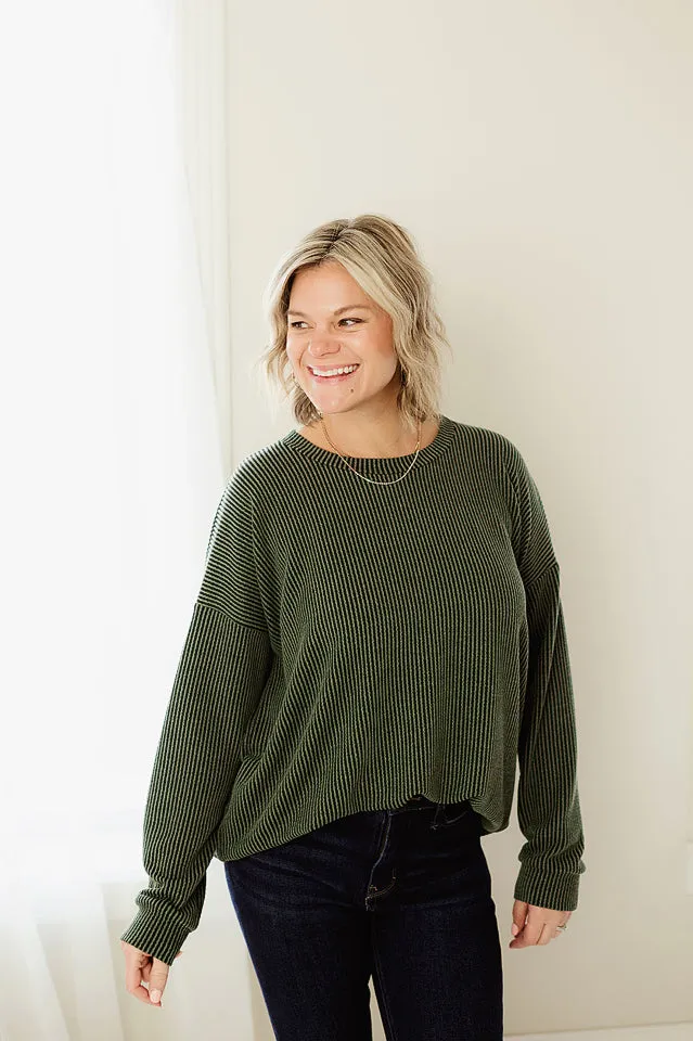 Oversized Two Tone Pullover
