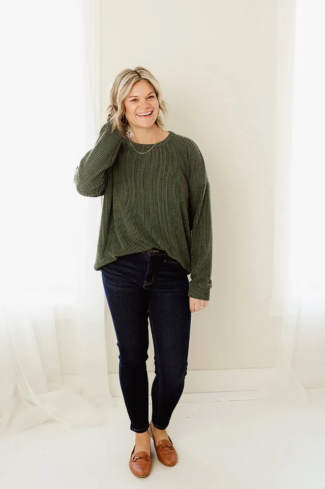 Oversized Two Tone Pullover