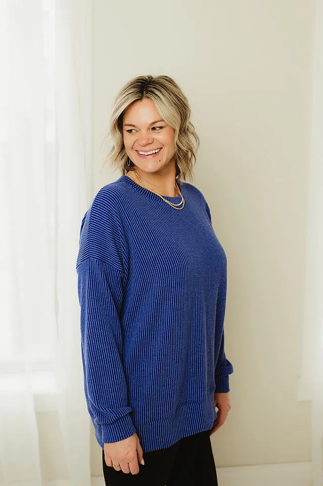 Oversized Two Tone Pullover