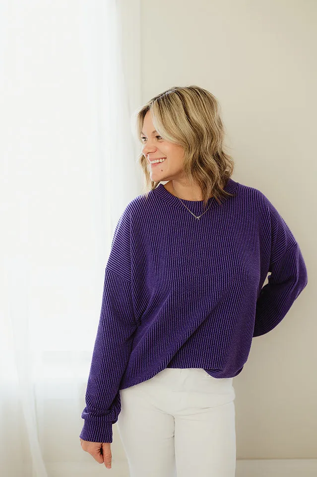 Oversized Two Tone Pullover