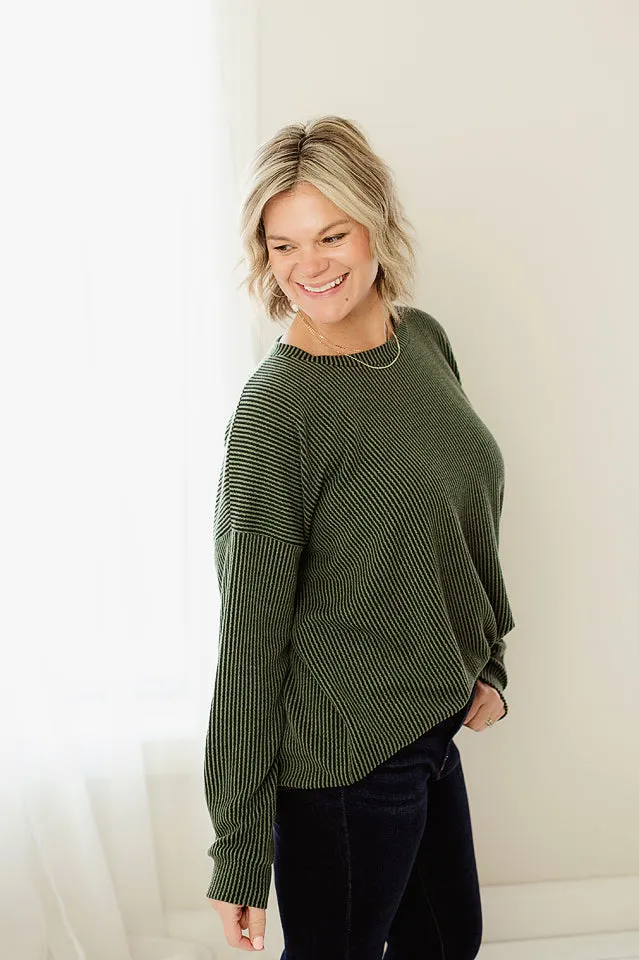 Oversized Two Tone Pullover