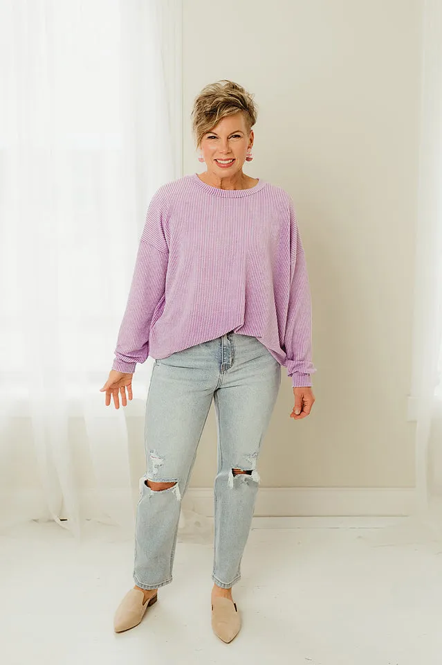 Oversized Two Tone Pullover