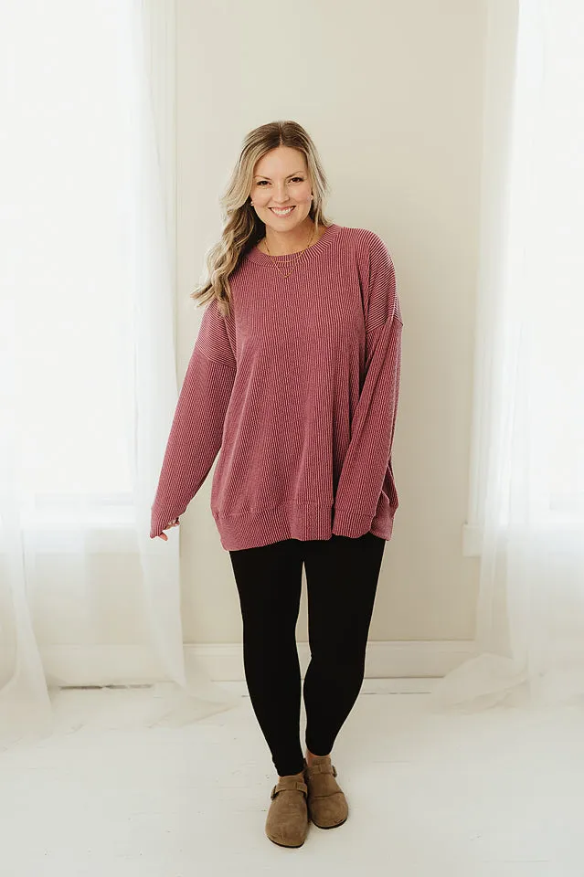 Oversized Two Tone Pullover